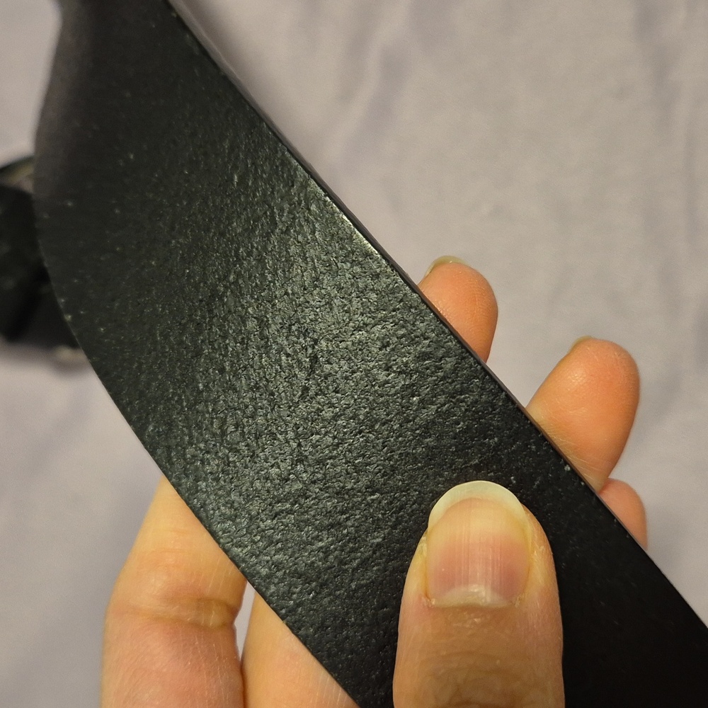 Authentic Gucci Black Guccissima Square Embossed Leather Belt 36/90 - Picture 4 of 7